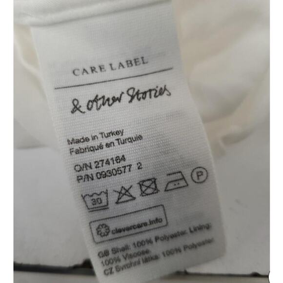 & Other Stories Relaxed Scalloped Ruffle Lace Blouse $128 - 6 - Picture 5 of 5